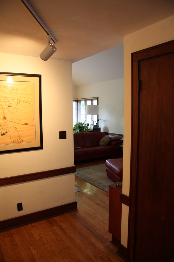 Hallway into living room