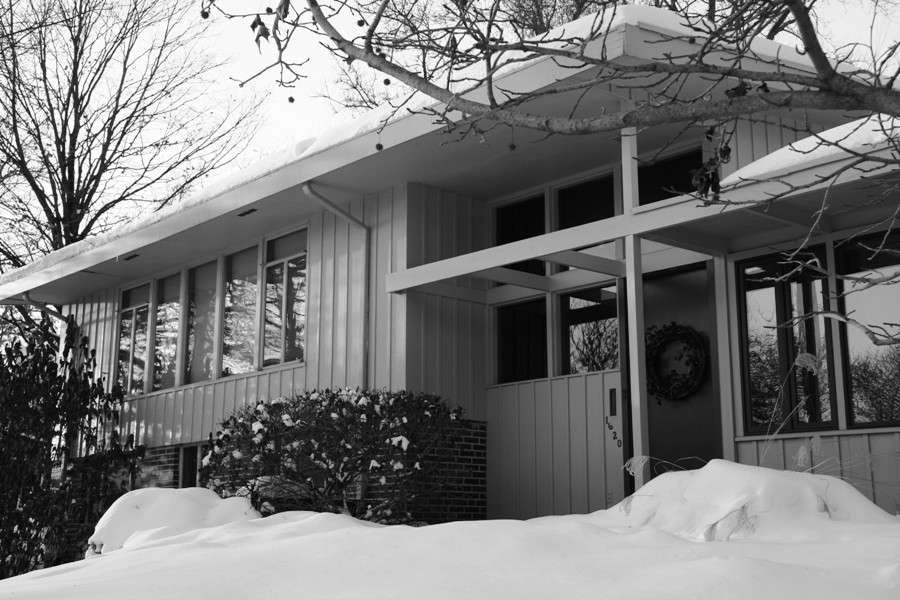 South facade in winter