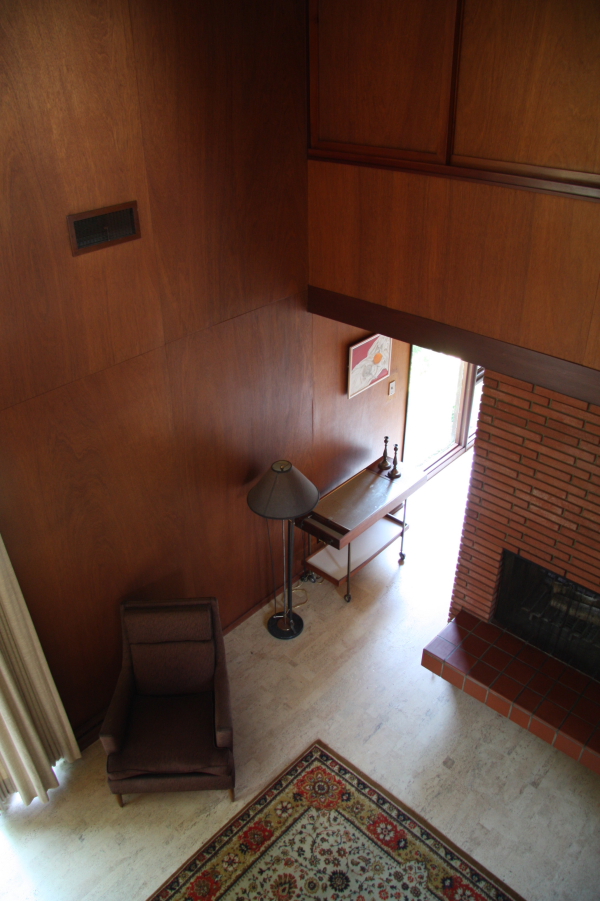 Another angle of living room from above