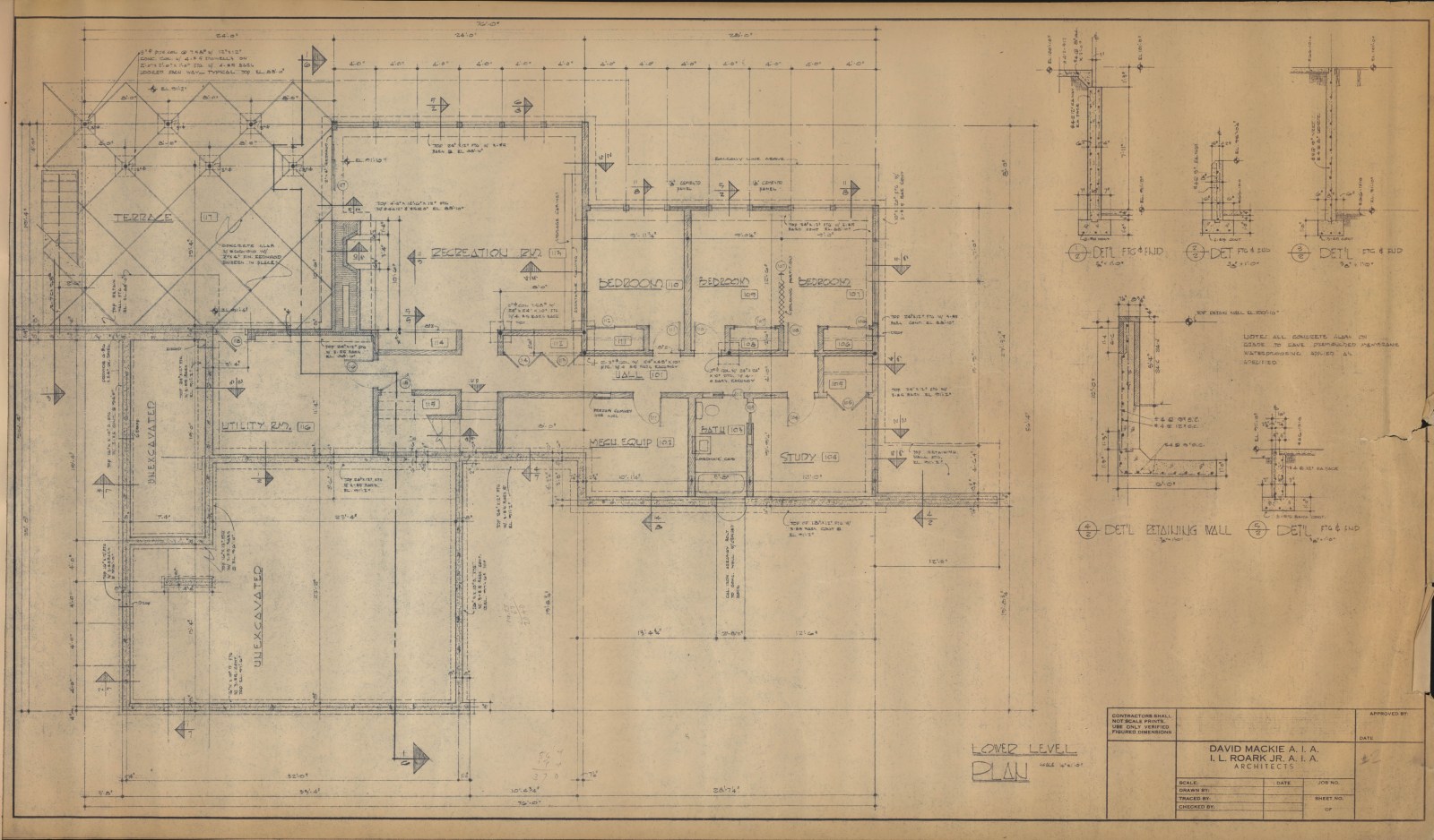Lower level plan