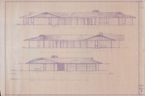West-south-north elevations