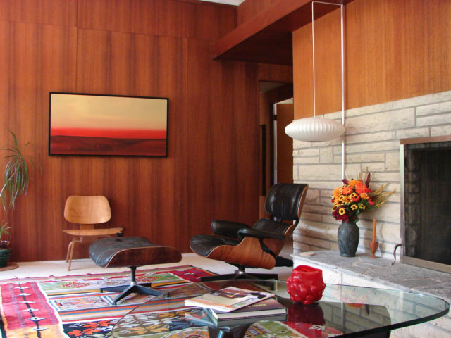 Eames 670/671 Lounge Chair and Ottoman in its natural habitat