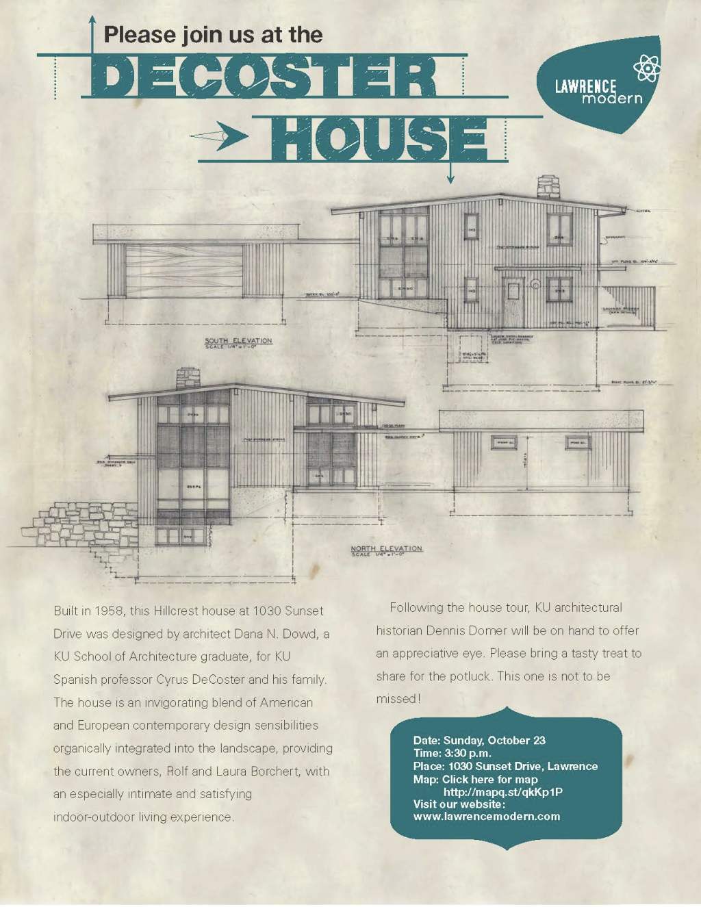 Lawrence Modern invitation