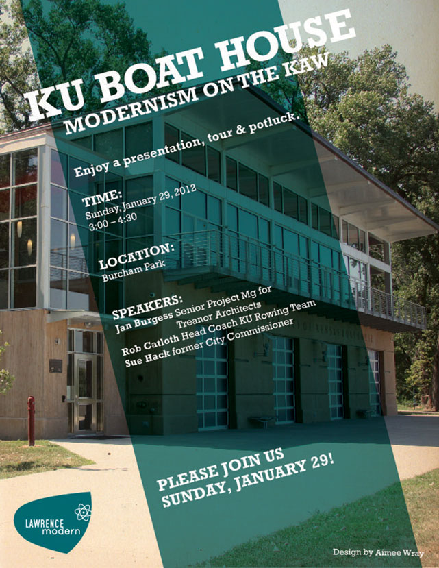 KU Boathouse Modern Tour flyer