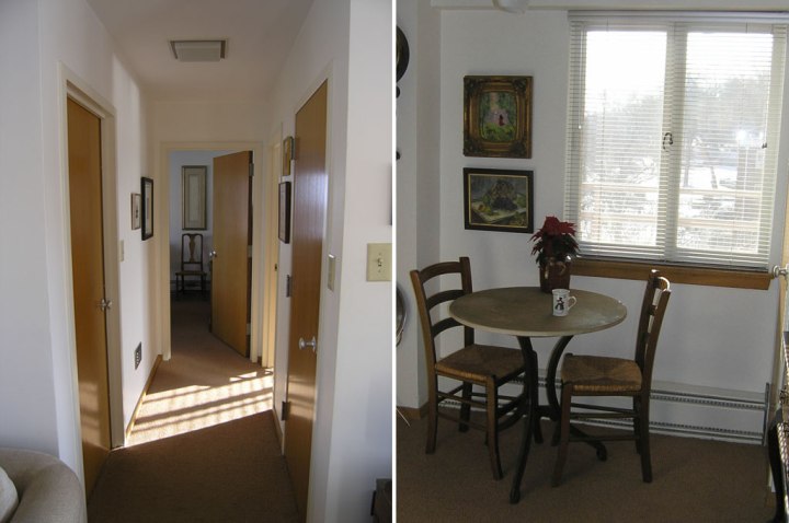 Sprague Apartments hall and dining nook