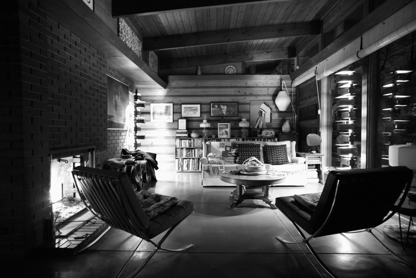 Living room at night. (Photo: John Charlton)