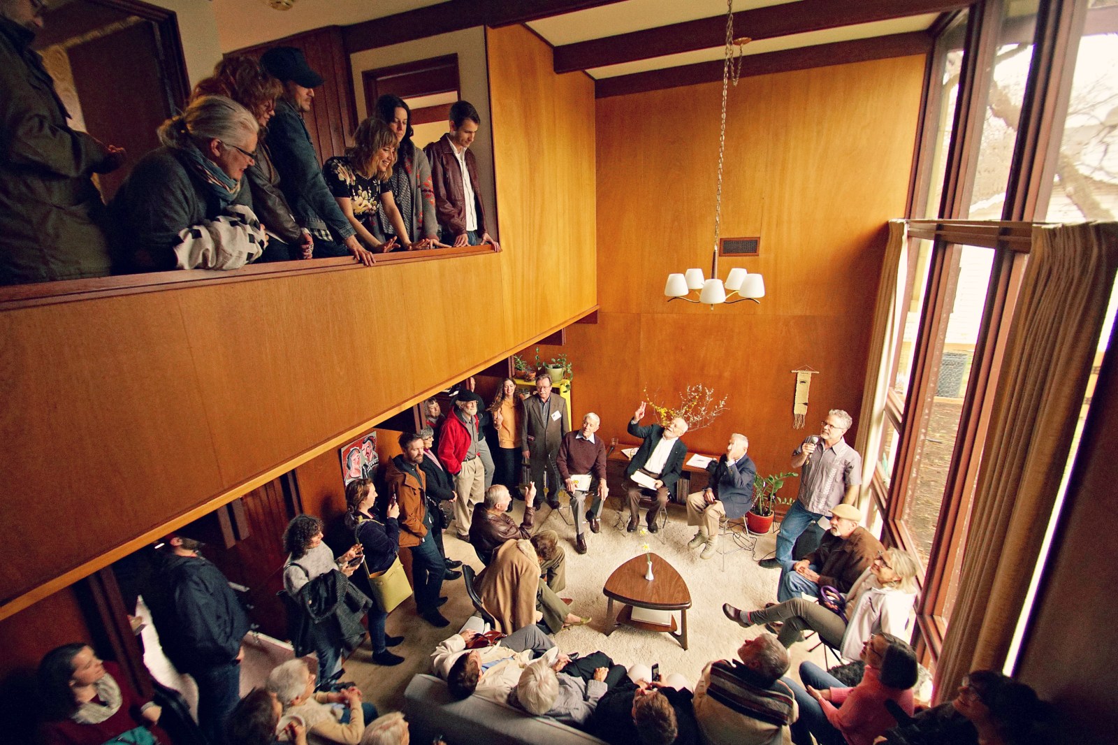 Zimmerman House tour with the Lawrence Preservation Alliance, April 2018