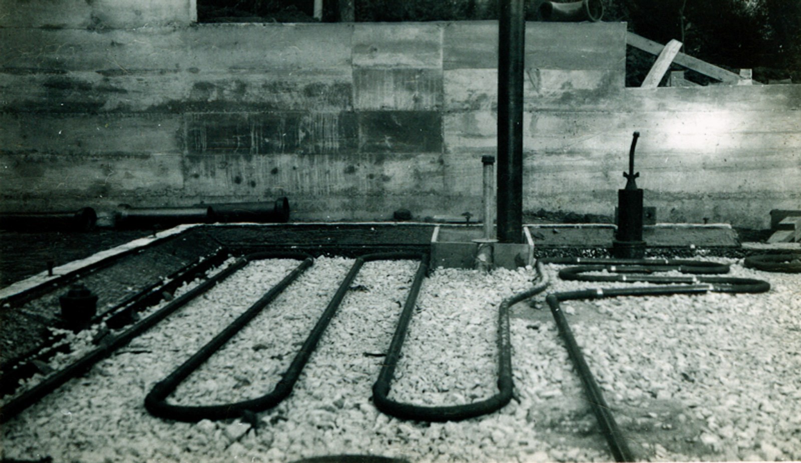 Radiant heat installation detail