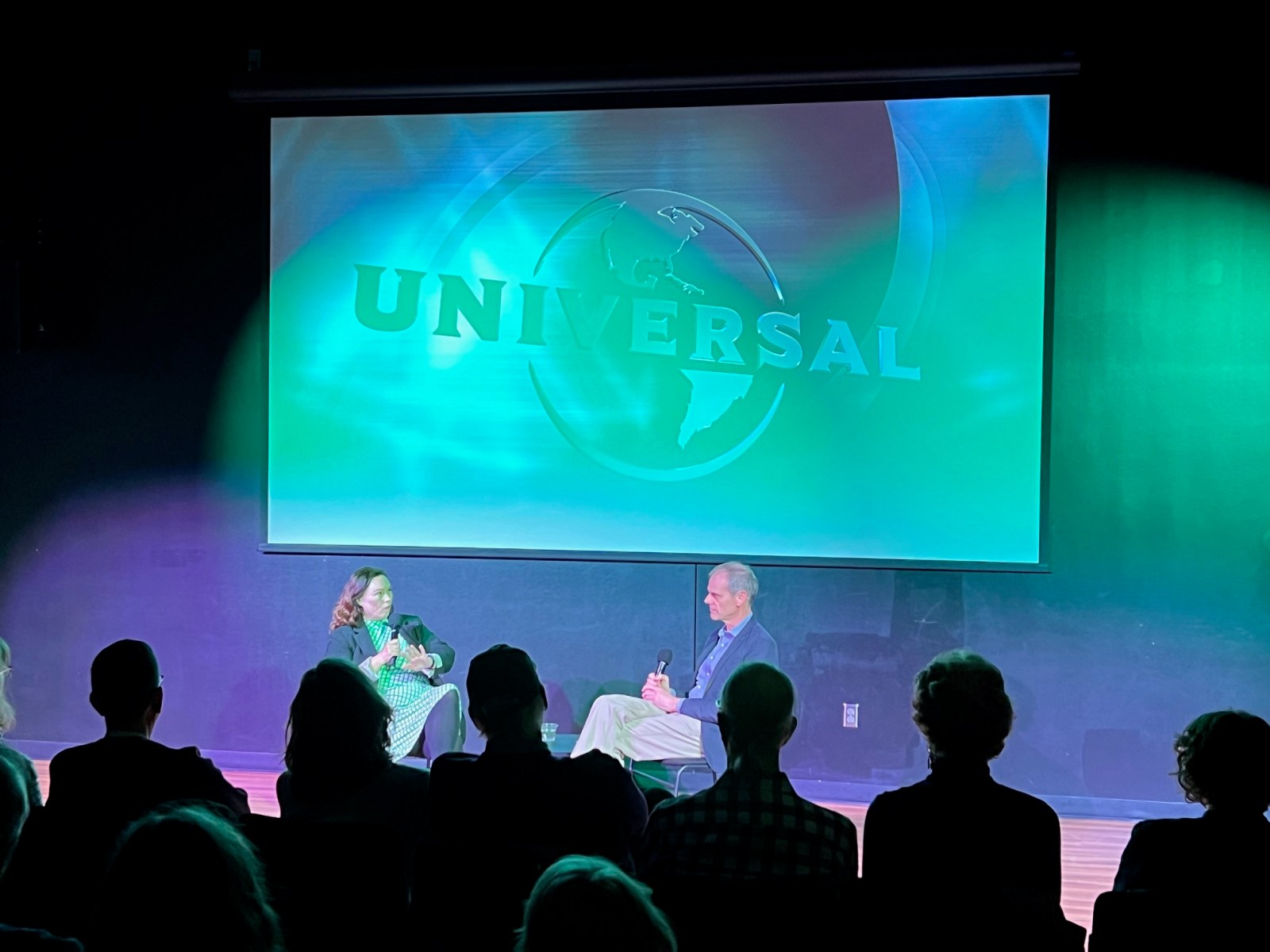 "Vertigo" screening at the Lawrence Arts Center's Microcinema with Kellee Pratt and Bill Steele, Apr. 19, 2024