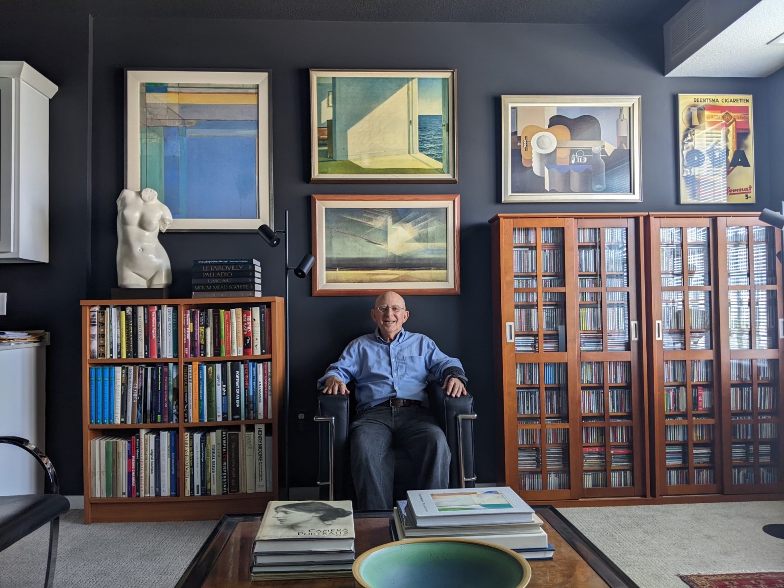 Prof. Emeritus Stephen Grabow at his home in Lawrence, Kans. in May, 2022